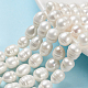 Hebras de perlas de agua dulce cultivadas naturales de grado b X-SPRB008Y-1-1
