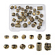 Kissitty 48 pièces 12 perles en laiton de style tibétain KK-KS0001-23-1