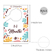 PVC Plastic Rectangle Baby Closet Size Dividers AJEW-WH0350-004-2