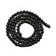 Натуральный черный турмалин бисер нитей&nbsp;G-G763-01-4mm-AB-5