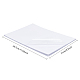 BENECREAT 18 Sheets Clear PET Film Label Sticker Waterproof A4 Blank Self Adhesive Printing Labels for Inkjet Printer Office Supplies AJEW-BC0005-69-2