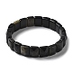 Natürlichen Obsidian Stretch-Armbänder BJEW-F406-B29-2