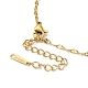 Ion Plating(IP) 304 Stainless Steel Dapped Chain Necklace for Men Women NJEW-E076-02G-3