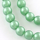 Chapelets de perles en verre peinte par pulvérisation opaque DGLA-R050-8mm-77-1