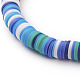 Polymer Ton Heishi Perlen Stretch Armbänder BJEW-JB05811-3
