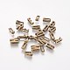 Tibetan Style Antique Bronze Plated Alloy Letter Slide Charms PALLOY-WH0065-43AB-NF-1