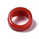 不透明なアクリル指輪  ハート  レッド  usサイズ7 1/4(17.5mm) RJEW-Q162-001D-5