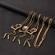 Heart Long Adjustable Alloy Rhinestone Lariat Necklaces NJEW-F194-08G-1