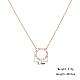 Ожерелья с подвеской в виде кольца с кубическим цирконием WC6264-2