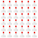 ペットボトルの注ぎ口キャップ、赤いシーラーチップ付き  ホワイト  33x41.5mm FIND-WH0191-09-1