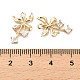 Латунные микропаве прозрачные подвески с фианитом KK-C054-06G-3