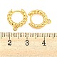 Латунные серьги-кольца с застежкой сзади KK-M286-20G-3