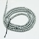 Chapelets de perles en hématite synthétique sans magnétiques G-K015-4mm-02-2