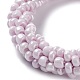 Bracelet extensible tressé en perles de verre au crochet BJEW-K232-01L-2