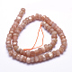 Chapelets de perles de sunstone naturelle naturelles G-K223-27-8mm-2