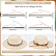 Craspire 4 pièces 4 styles cristal strass sud-ouest chapeau de cowboy ceinture DIY-CP0009-18-2