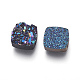 Imitation Druzy Gemstone Resin Beads RESI-L026-K-2