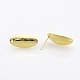 Oval Iron Tags Stud Earring Findings IFIN-N3279-01-3