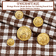 Unicraftale 60Pcs 5 Style Vintage Plastic Shank Button BUTT-UN0001-16-4