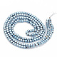 Chapelets de perles en hématite synthétique sans magnétiques G-N0318-31-3