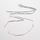 Edelstahlstange Gliederkette Halsketten NJEW-M146-03-3