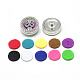 Alloy Rhinestone Diffuser Locket Snap Buttons SNAP-S008-19-1