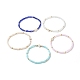 Perlas de vidrio estiran las pulseras BJEW-JB06576-1