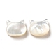 Perles de coquillage blanc naturel SHEL-G014-10B-01-2