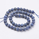 Chapelets de perles en lapis-lazuli naturel G-J376-52-8mm-2