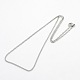 Unisex 304 Stainless Steel Box Chain Necklaces STAS-O037-71P-2