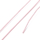 ラウンドワックスポリエステル糸ストリング  マイクロマクラメコード  ツイストコード  革縫い用  フラミンゴ  0.65mm  約87.48ヤード（80m）/ロール YC-D004-02D-008-3