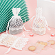 PandaHall Elite Organza Gift Bags with Lace OP-PH0001-21-5