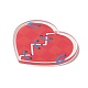 Acrylanhänger mit bedrucktem Herzmotiv zum Valentinstag OACR-B015-01B-05-2