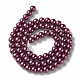 Eco-Friendly Dyed Glass Pearl Round Beads Strands HY-A002-6mm-RB029-2