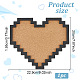 BENECREAT Pin Board Pixel Heart Cork Board AJEW-WH0016-26D-2
