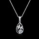 Trendy 925 Sterling Silver Pendant Necklaces NJEW-BB22389-8