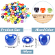 SUPERFINDINGS 100Pcs 10mm Handmade Porcelain Beads Heart Ceramic Beads Ceramic Loose Beads Spacer Beads for DIY Jewelry Making FIND-FH0005-07-5