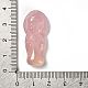 Natural Pink Chalcedony Carved Pendants G-K349-04C-3