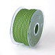 編み紐  革のアクセサリーコード  ジュエリーDIY製版材料  グリーン  3mm  約54.68ヤード（50m）/ロール WL-I003-3mm-A-07-2