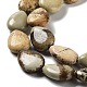 Chapelets de perles en jaspe avec images naturelles G-L242-28-4