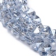 Electroplate Glass Beads Strands EGLA-L021-PL02-2