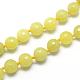 Natürliche Butter Jade Perlen Halsketten G-T015-F04-2