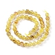 Natural Gold Rutilated Quartz Beads Strands X-G-S150-17-8mm-5