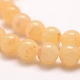 Natürlichem Honig Jade Perlen Stränge G-E380-05-7mm-3