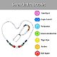 ARRICRAFT Natural & Synthetic Mixed Gemstone Round Beaded Necklace & Braided Bead Bracelet SJEW-AR0001-01-4