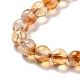 Chapelets de perles de citrine naturelle G-P466-01D-4