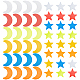 Gorgecraft 8 Sets 2 Style Star & Moon PET Safety Reflector Strips Adhesive Stickers AJEW-GF0003-95-2