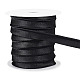 ベネクリエイト 25m フラットサテンパイピングリボン  チャイナドレス用のコットンリボン  衣類の装飾  ブラック  1/2インチ（11.5mm）  約27.34ヤード（25m）/ロール OCOR-BC0006-31C-1