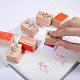 Wooden Stamps AJEW-NB0001-25-3