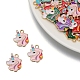 Pendentifs d'émail en alliage&nbsp;PW-WG47408-06-1